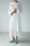 ( 3 COLOURS ) WRINKLED CHIFFON SKIRT