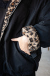 LEOPARD DOUBLE FACED FLEECE JACKET *LAST 2*