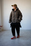 LEOPARD DOUBLE FACED FLEECE JACKET *LAST 2*