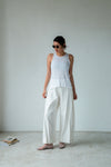 ( BLACK / WHITE ) 2 WAY COTTON PANTS