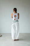 ( BLACK / WHITE ) 2 WAY COTTON PANTS