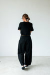 ( BLACK / WHITE ) 2 WAY COTTON PANTS