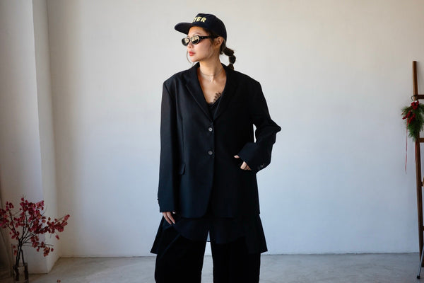 PREMIUM BLACK OVERSIZED FIT BLAZER ⭐️BEST BUY⭐️ *LAST 2*