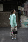 ( MINT / LIGHT PINK ) LOOSE FIT SOFT COTTON SHIRT