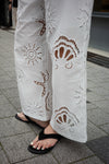 WHITE LACE UP VEST *LAST 2*