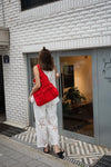 WHITE LACE UP VEST *LAST 2*