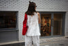 WHITE LACE UP VEST *LAST 2*