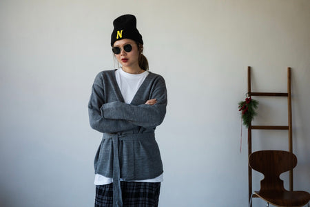 GREY WOOL CARDIGAN *LAST ONE*