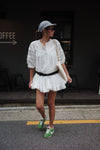 BOHEMIAN RUFFLED SHIRT DRESS *LAST 2*