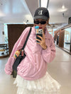 ( PINK / GREEN ) CHECKERED WIND JACKET *LAST 2*