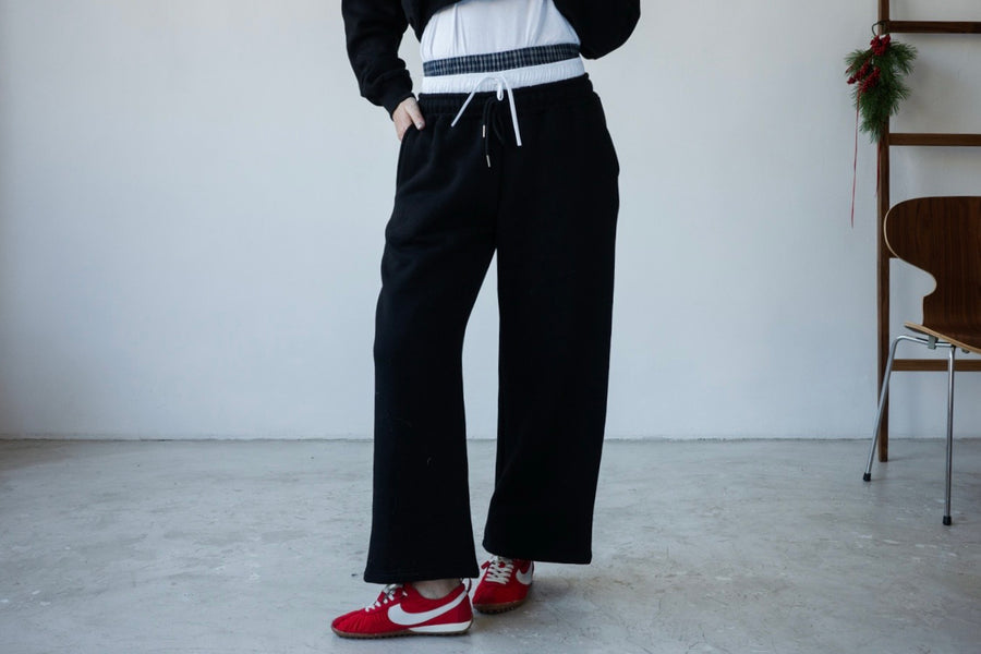 BLACK TRIPLE WASIT TRACK PANTS *LAST ONE*