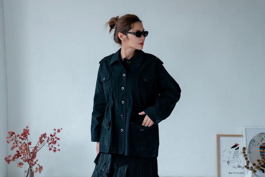 BLACK ARMY JACKET *LAST 3*