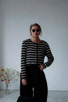 PANDA STRIPE KNIT CARDIGAN ⭐️🛒