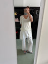 ( WHITE / BLACK ) LACE WRAPS SUMMER PANTS