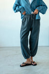 ( 3 COLOURS ) WASHED COTTON SWEAT PANTS ( PRE ORDER )