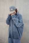 WASHED BLUE OVERSIZED DENIM SHIRT ( PRE ORDER )