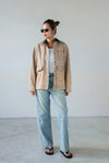 ( BLACK /  BEIGE ) PETITE FIT WORKER JACKET ( PRE ORDER )