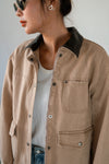 ( BLACK /  BEIGE ) PETITE FIT WORKER JACKET ( PRE ORDER )