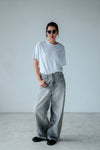 GREY LEOPARD LACE WIDE LEG JEANS 🌟BEST BUY🌟