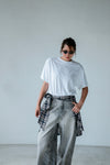 GREY LEOPARD LACE WIDE LEG JEANS 🌟BEST BUY🌟
