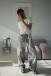 GREY LEOPARD LACE WIDE LEG JEANS 🌟BEST BUY🌟