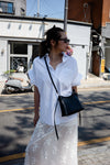 PREMIUM WHITE ROLLED SLEEVE SHIRT *LAST ONE*