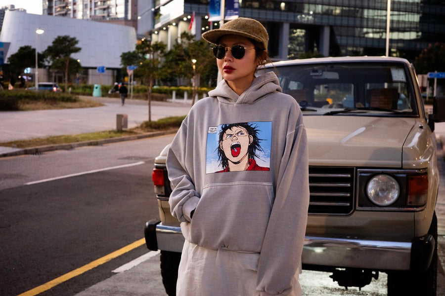 LIGHT GREY AKIRA HOODIE *LAST ONE*