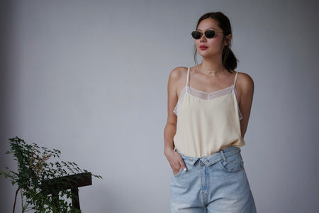 PREMIUM MANGO LACE TRIMMRD RAYON CAMI