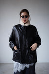 PREMIUM BLACK FUR COLLARED LAMBSKIN DOWN LEATHER JACKET *BEST BUY* ( PRE ORDER )