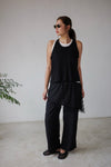 ( WHITE / BLACK ) LACE WRAPS SUMMER PANTS