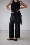 ( WHITE / BLACK ) LACE WRAPS SUMMER PANTS