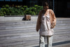 DUSTY ORANGE WRINKLE CHIFFON SHIRT