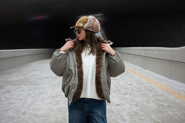 OLIVE BEST FIT WOOL TRIMMED DOWN JACKET ⭐️BEST BUY⭐️