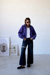 PREMIUM PURPLE SUEDE LEATHER JACKET *BEST BUY* ( PRE ORDER )
