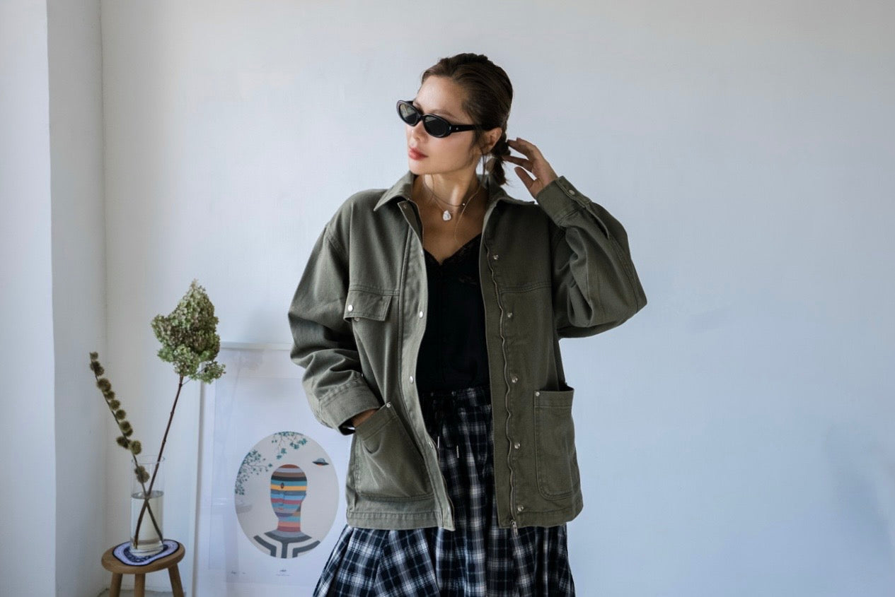 GREEN ARMY JACKET
