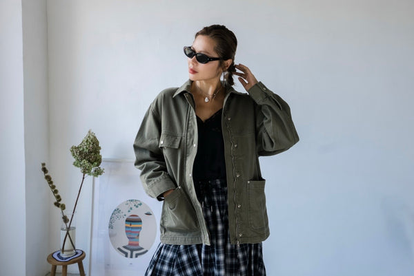 GREEN ARMY JACKET