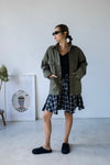 BLACK CHECKERED FLAIR SKIRT *LAST 3*