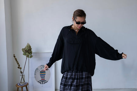 BLACK SILKY JUMPER *BEST BUY*