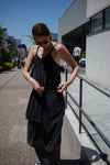 ( DUSTY BLUE  / CHARCOAL ) BUSTIER SILKY SLIP DRESS ⭐️BEST BUY⭐️ ( PRE ORDER )