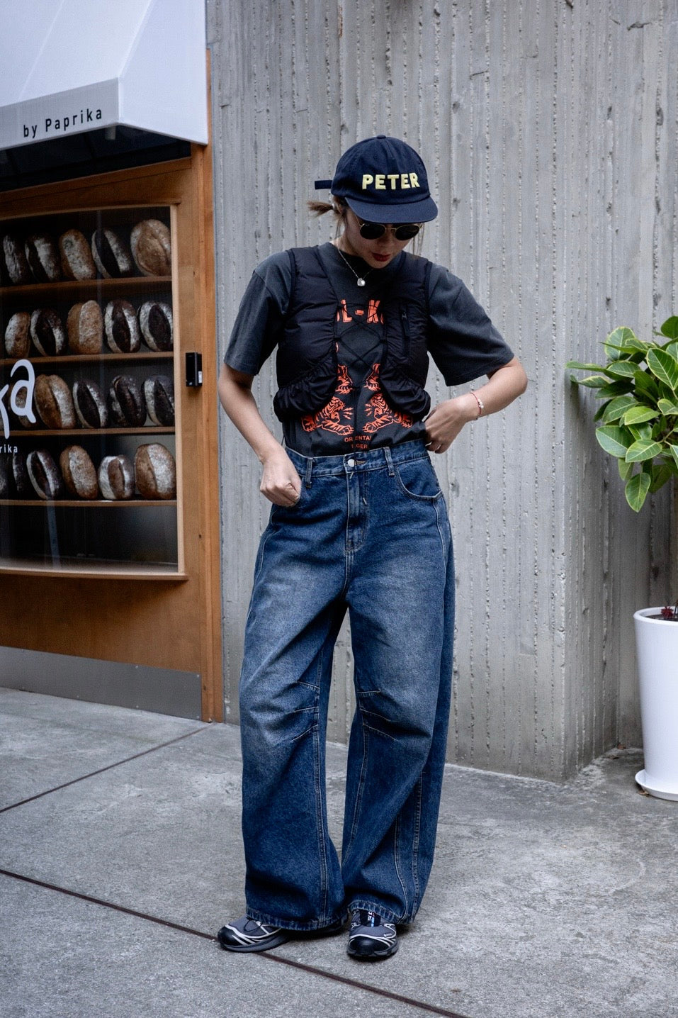 BLUE 3D CURVED WIDE LEG JEANS ⭐️BEST BUY⭐️