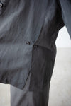 ( WHITE / CHARCOAL ) ULTRA LIGHTWEIGHT SUMMER LINEN BLEND BLAZER