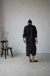 ( WHITE / CHARCOAL ) COTTON POCKET SKIRT