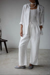 ( 3 COLOURS ) LINEN COTTON COMFY PANTS
