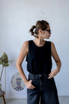 ( WHITE / BLACK ) STUDDED TANK *LAST 2*