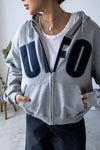LIGHT GERY UFO HOODED JACKET ( PRE ORDER )