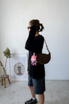BROWN SUEDE CROISSANT BAG *LAST 2*