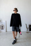 WASHED BLACK CORDUROY 5" SHORTS *LAST ONE*