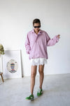 ( PINK / GREEN ) CHECKERED WIND JACKET *LAST 2*