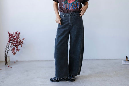 ( CHARCOAL / BEIGE BROWN ) DAILY CORDUROY JEANS