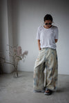 ACID WASHED WIDE LEG VINTAGE JEANS